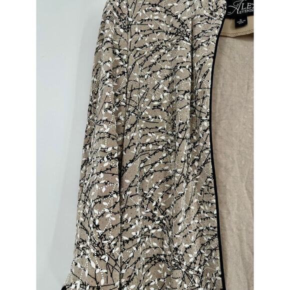 Alex Evenings Printed Mandarin Vine Jacket Size S - Picture 6 of 9